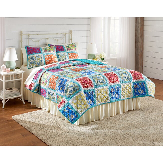 Trina 3-Piece Quilt Set, BLUE MULTI, hi-res image number null