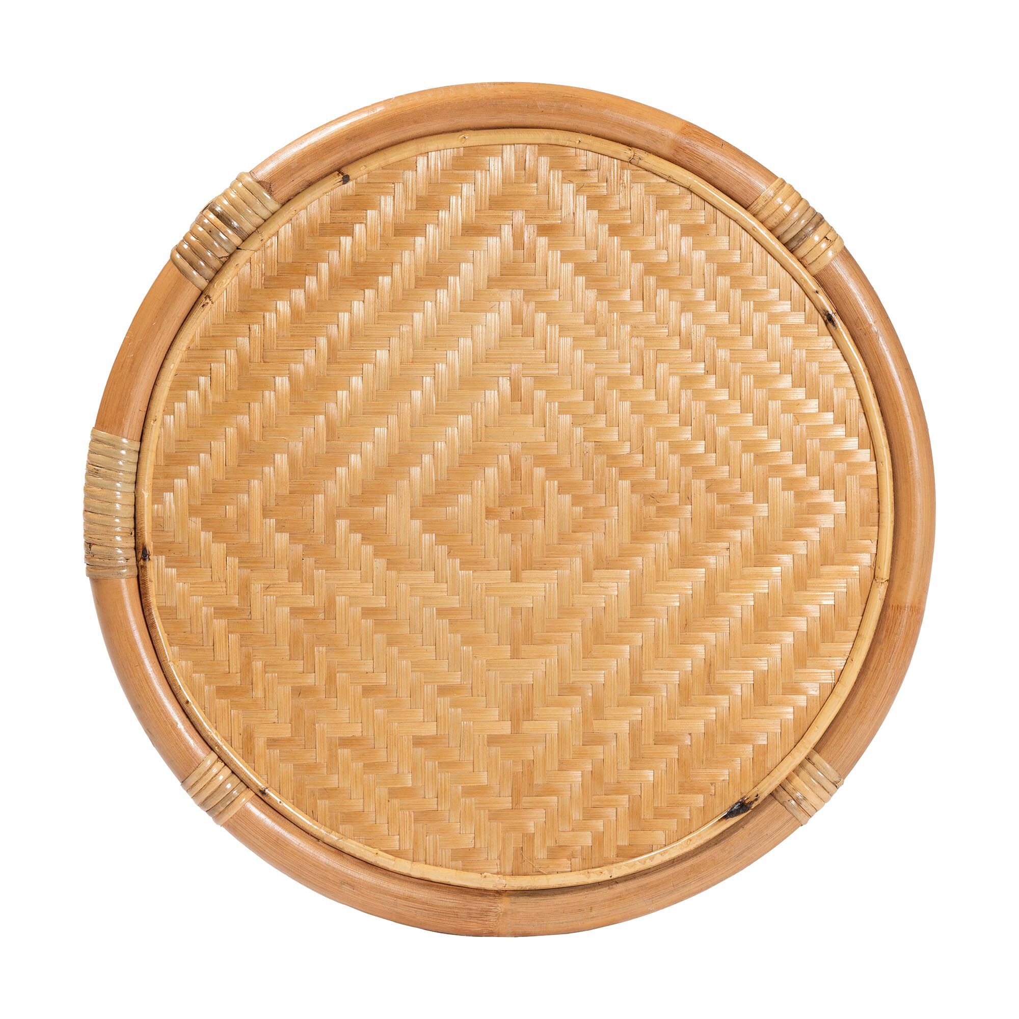 Berilo Bohemian Light Honey Rattan End Table, HONEY, alternate image number 4