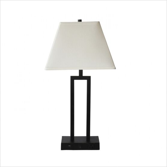Bronze Metal 27" Table Lamp, BRONZE, hi-res image number null