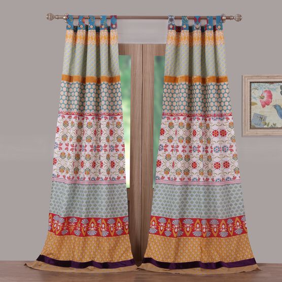 Thalia Curtain Panel Pair , MULTI, hi-res image number null