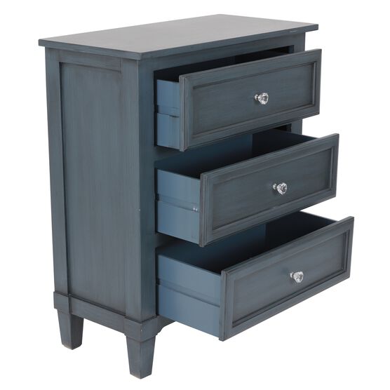 3-Drawer Side Table Antique Navy , , on-hover image number null