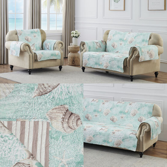Ocean Turquoise Furniture Protector, Arm Chair, , alternate image number null