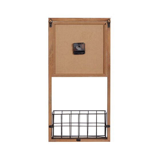 Brown Wood Farmhouse Wall Clock, , alternate image number null