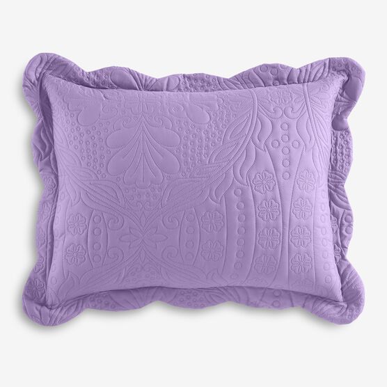 Lily Damask Embossed Sham, 