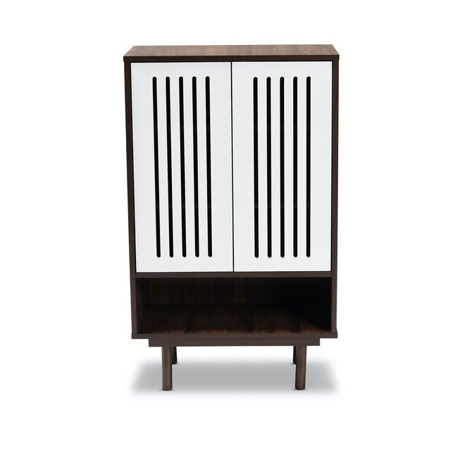 Meike Wood 2-Door Shoe Cabinet Furniture, , alternate image number null