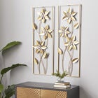 Set Of 2 Gold Metal Contemporary Wall Decor, , alternate image number null