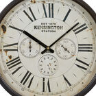 Brown Vintage Metal Wall Clock, , alternate image number null