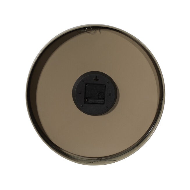 Black Traditional Metal Wall Clock, , on-hover image number 1