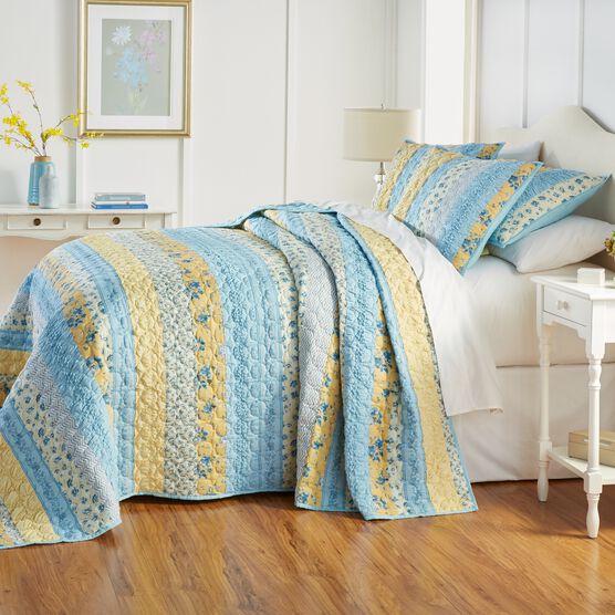 Claudine Floral Printed Bedspread, 