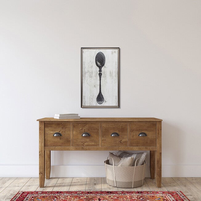 BLACK SPOON ON WOOD, , on-hover image number 1
