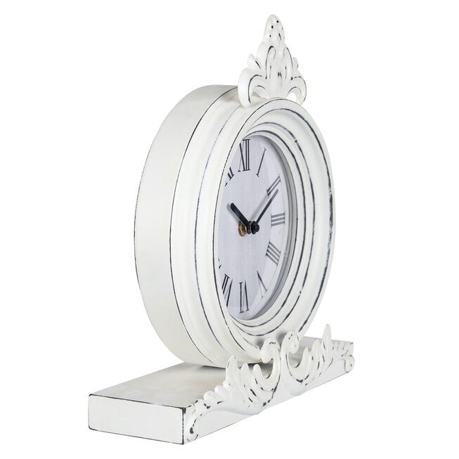 George Antique Metal Table Top Clock, , alternate image number null