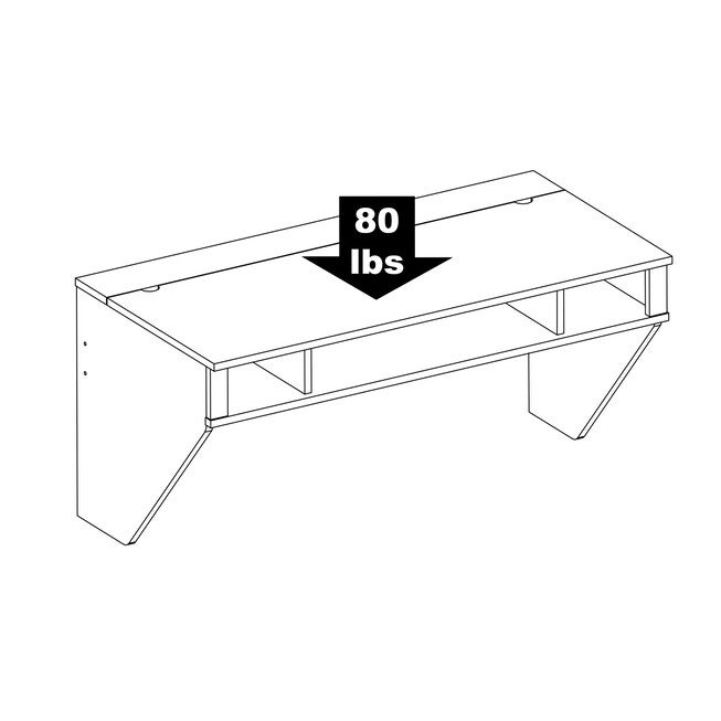 Designer Floating Desk, White, , alternate image number null