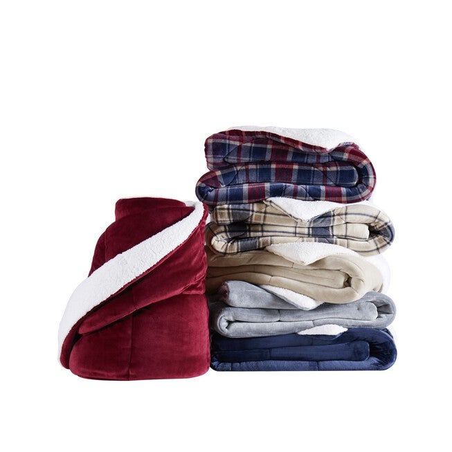 Cuddle Warmth Printed Plaid Comforter Set, , alternate image number null