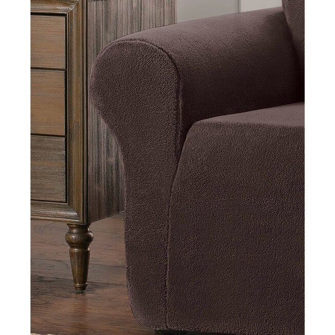 Stretch Sherpa Loveseat Cover, , on-hover image number null