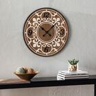 Aprille Round Wall Clock, NATURAL, hi-res image number null