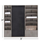 Grey Industrial Memo Board Metal Wall Décor, , alternate image number null