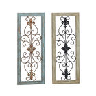 Set Of 2 Multi Colored Wood Rustic Wall Décor, , alternate image number null