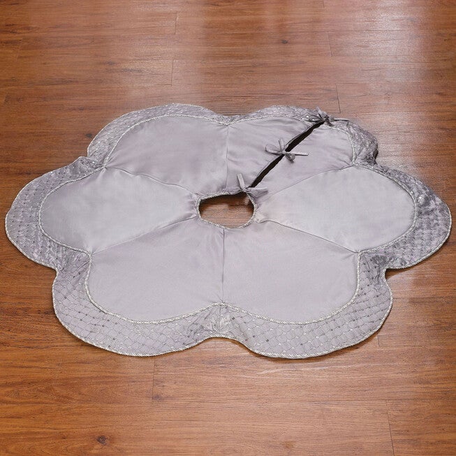 Scallop Edge Border Christmas Tree Skirt, , on-hover image number null
