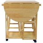 Breakfast Cart with Drop-Leaf Table-Natural, , alternate image number null