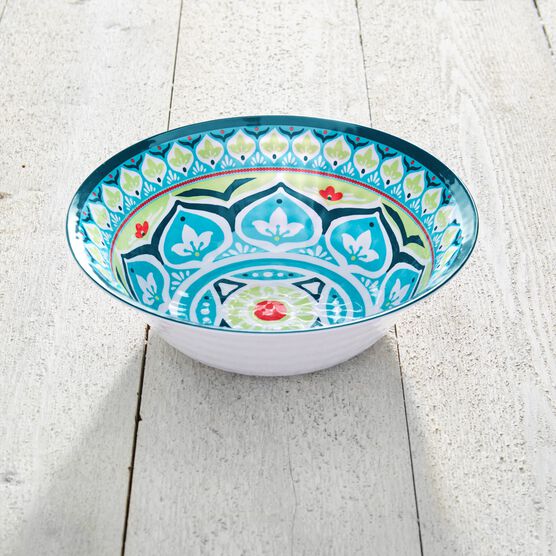 Blue Casab Round Serving Bowl, MULTI Blue Casab Round Serving Bowl, MULTI