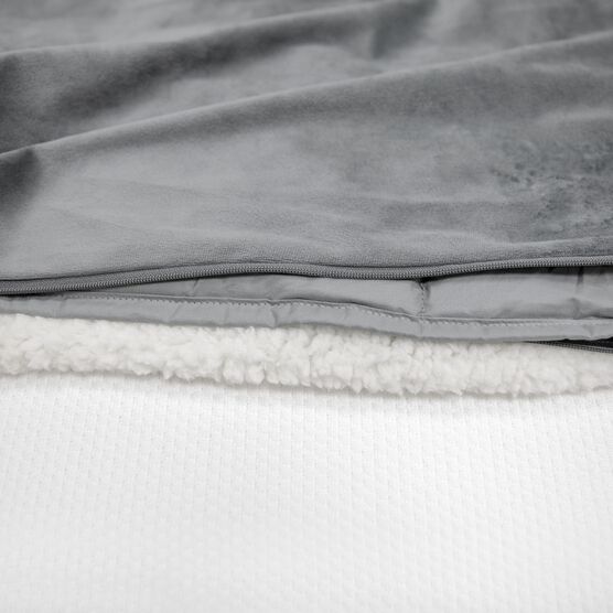 SensorPEDIC Serenity 15lb. Weighted Blanket with Removable Cover with Sherpa and Plush Fabrics, , alternate image number null