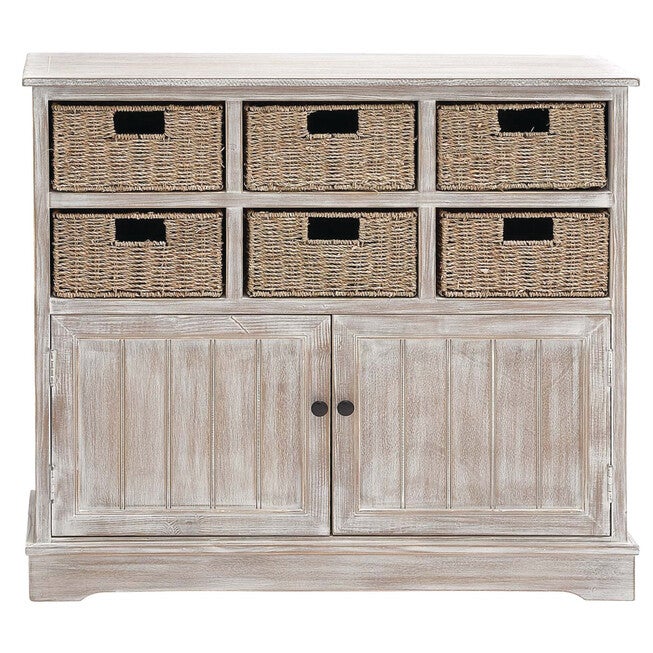 Brown Traditional Wood Storage Unit, 35 x 38, BROWN, hi-res image number null