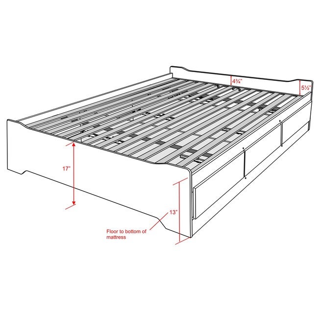 Coal Harbor Queen Mate’s Platform Storage Bed with 6 Drawers, , alternate image number null