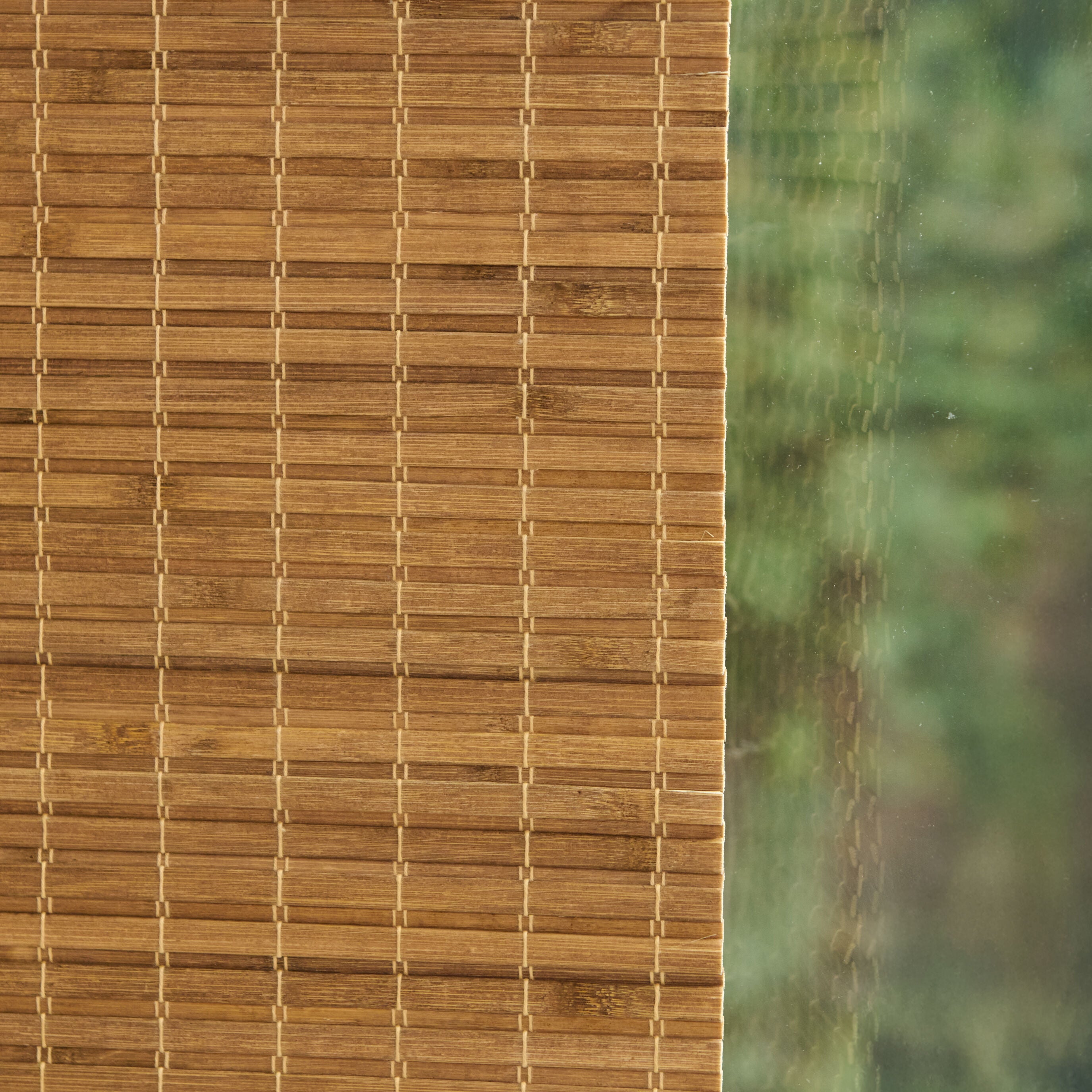 Cut-to-Width Hampton Bamboo Roman Shade Wheat Straw, WHEAT STRAW, alternate image number 4