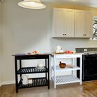 Kitchen Island with Solid Wood Top, , alternate image number null