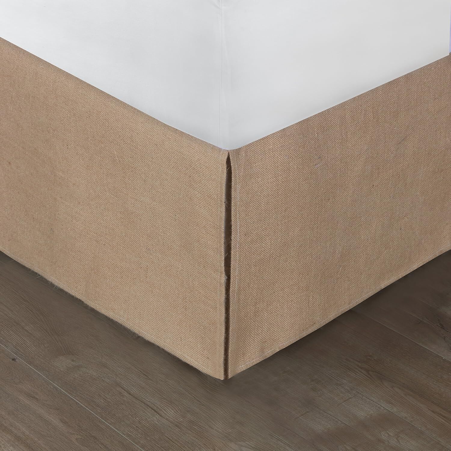 Burlap Bedskirt, NATURAL, alternate image number 4