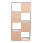 Home Basics Open and Enclosed 8 Cube MDF Storage Organizer Espresso, , alternate image number null
