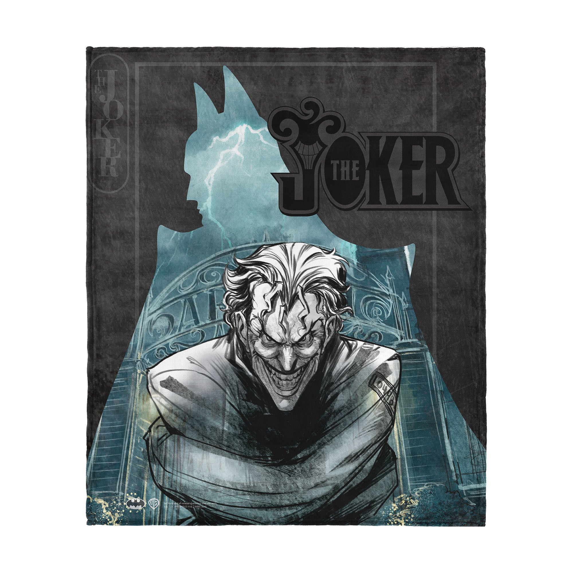 Warner Bros. DC Joker's Embrace Silk Touch Throw Blanket 50x60 Inches, JOKER THROW, hi-res image number 0