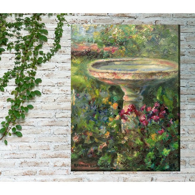 Birdbath Outdoor Wall Art, , on-hover image number 1