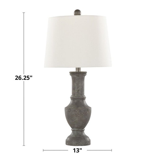 Chateau 26 inches Polyresin Table Lamp - Set Of 2, , alternate image number null