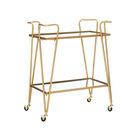 Gold Mid-Century Bar Cart, GOLD, hi-res image number null