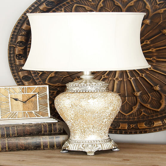 Bronze Glass Tuscan Table Lamp, , alternate image number null