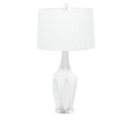 White Polystone Coastal Accent Lamp, WHITE, hi-res image number null