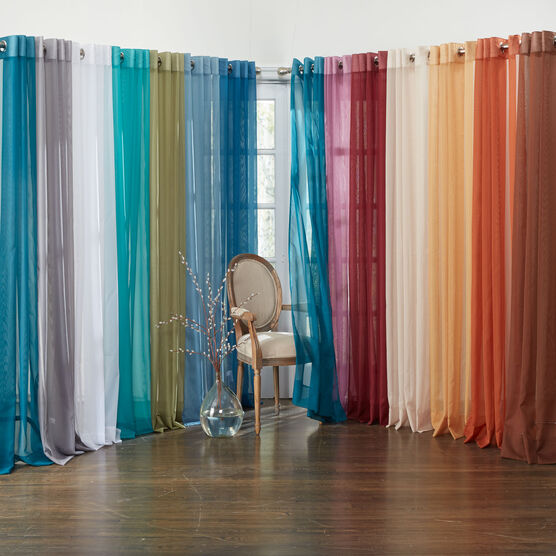 BH Studio Sheer Voile Grommet Panel, , on-hover image number null