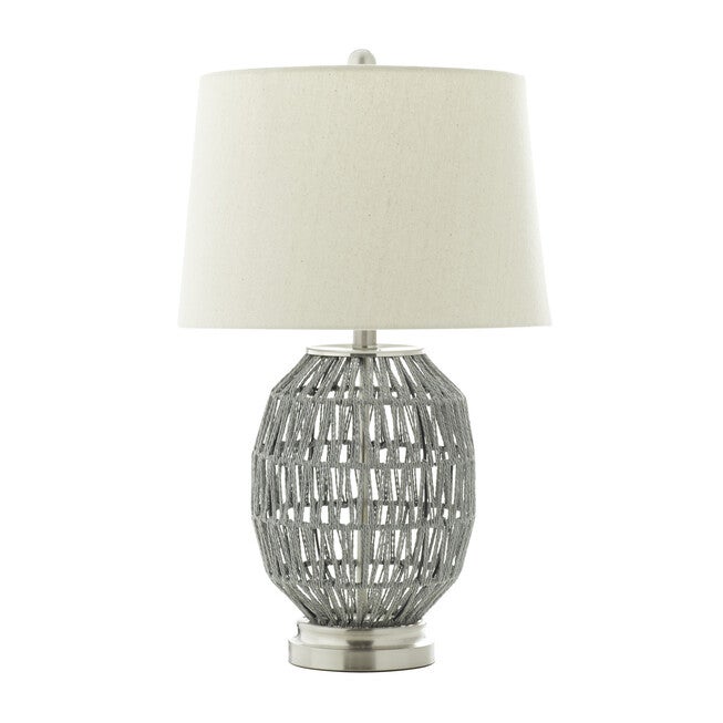 Grey Coastal Table Lamp, GREY, hi-res image number 0