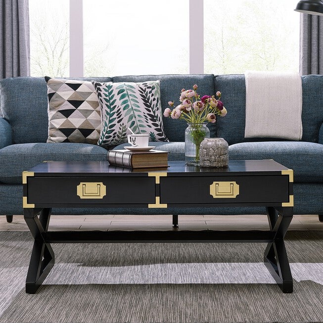 Campaign Cocktail Table, BLACK, hi-res image number null