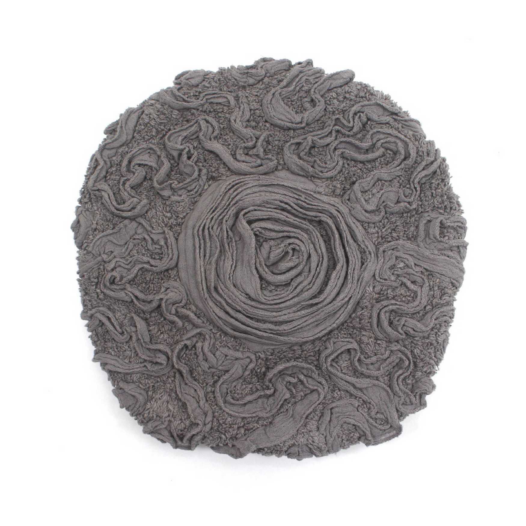 Bell Flower Bath Rug Collection, GREY, hi-res image number 0