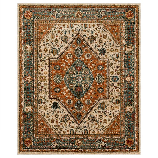 Traditional Dunlop Area Rug, Spice | Brylane Home