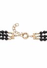 Gold Tone Leopard Beaded Collar Necklace (49mm), Crystal, 20" plus 2", , on-hover image number null
