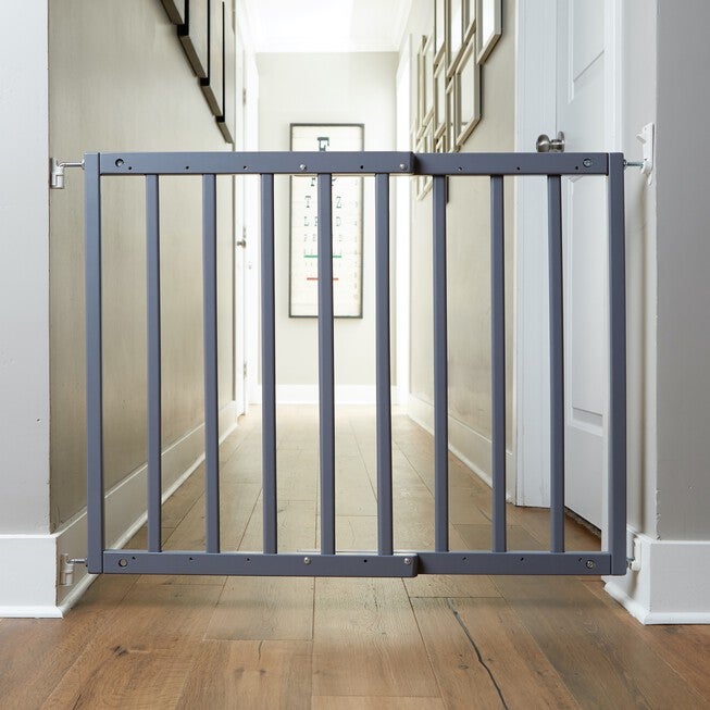 Safety Mate Expandable Baby and Pet Gate, GRAY, hi-res image number null