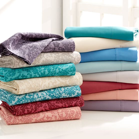 500 Thread Count Damask Print Sheet Set, 500 Thread Count Damask Print Sheet Set,