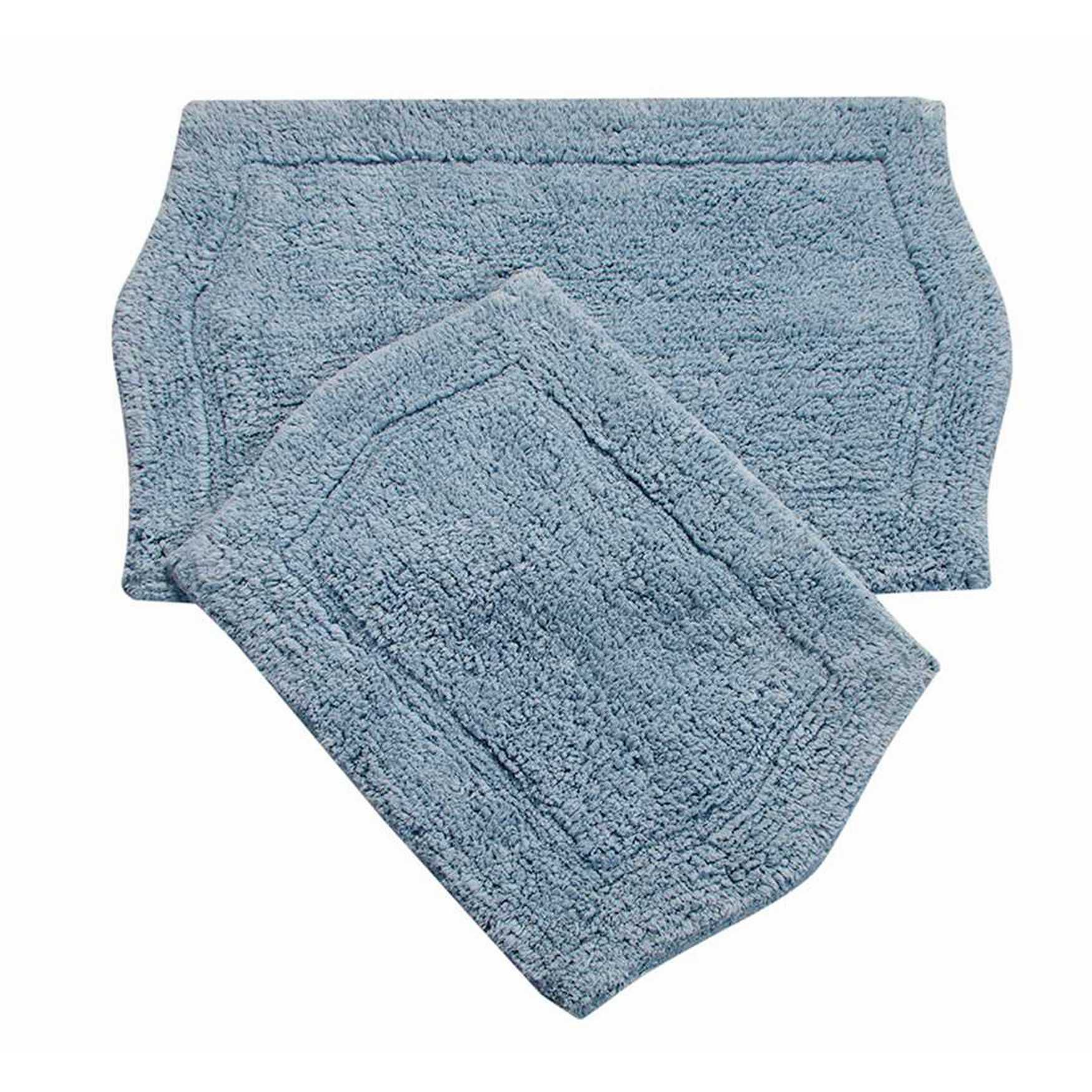 Waterford 2 Piece Set Bath Rug Collection, BLUE, hi-res image number 0