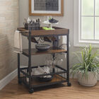 Austin Kitchen Cart, BROWN, hi-res image number null