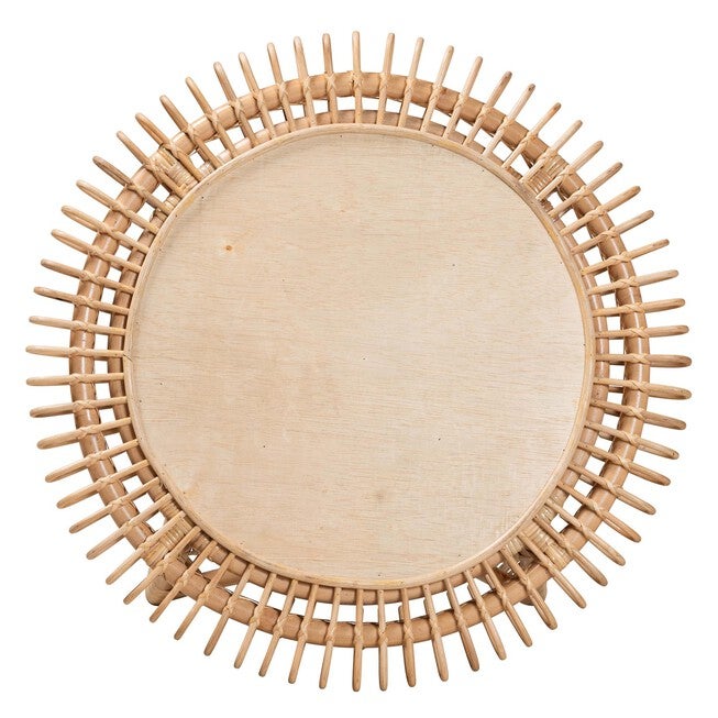 Elani Modern Bohemian Natural Rattan Coffee Table, , alternate image number null