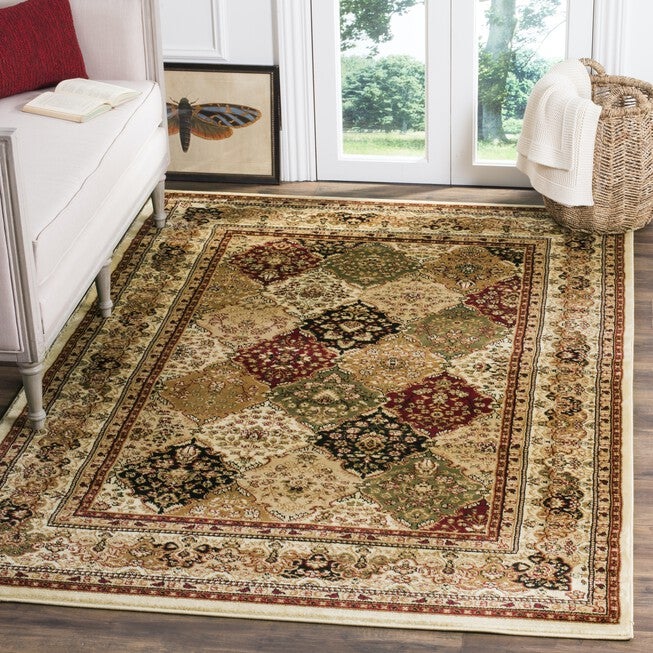 Lyndhurst 221 Multi / Ivory 5'-3 inches X 7'-6 inches Medium Rectangle Rug, , on-hover image number null