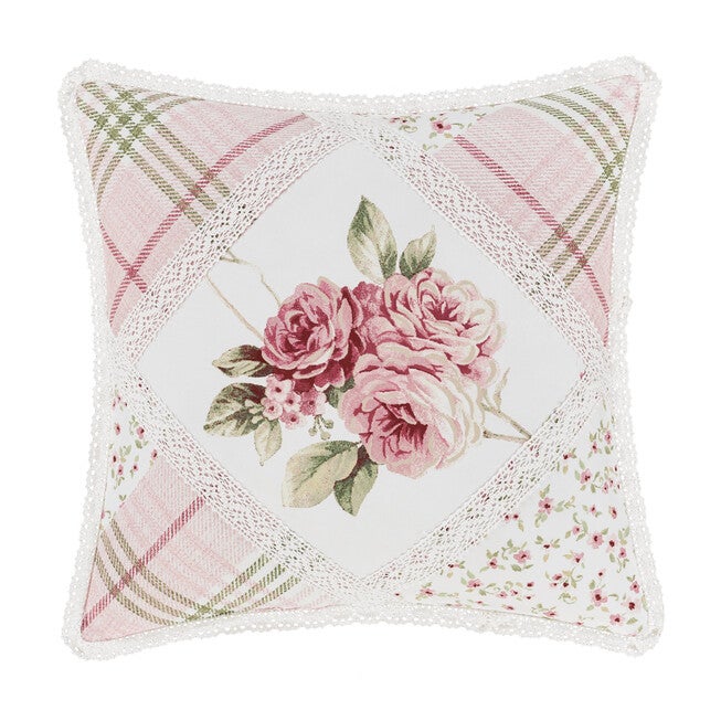 Bungalow 16 Inch Square Decorative Throw Pillow, ROSE, hi-res image number null